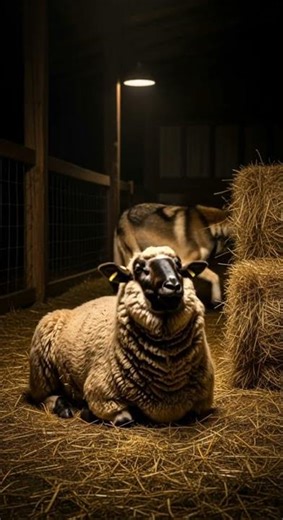 Wolf Enters Sheep Pen — But the Sheep Fight Back Fiercely #wildlife #nature #animalbehavior