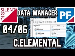 65.✅DIgSILENT21 Power Factory |Visualizando la librería de un proyecto en el data manager digsilen⚡👍