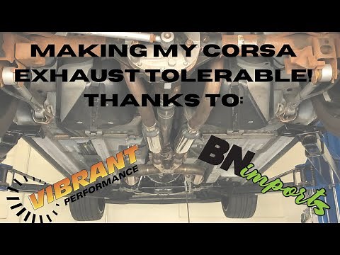 Installing Vibrant Resonators to kill the rasp in my Corsa exhaust