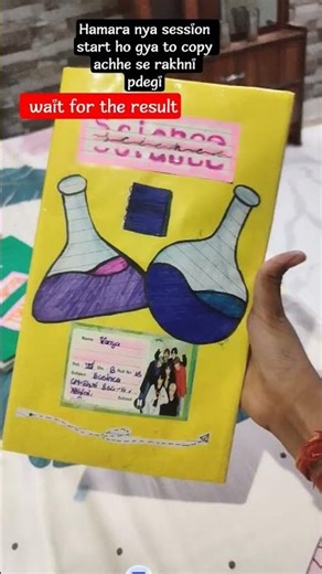 How to decorate a science note book 📒 #art #books #drawing #shortsyoutube #craft