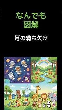 なんでも図解【月の満ち欠け】#インフォグラフィック #図解 #エンタメ