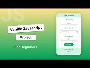 How to Make A Tip Calculator in JavaScript | JS Project for Beginners