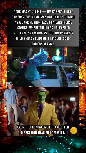 “The Mask” (1994) — Jim Carrey’s best comedy? The movie was originally pitched as a dark horror base