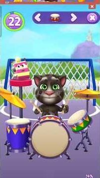 My Tom tomking gaming video band Baja 🥁🥁 #talkingtom #talkingtomversion #shortvideo #shortvideo