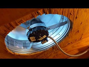 Attic fan install with manual override and power shutoff