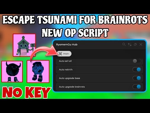 Escape Tsunami For Brainrots Script *NO KEY* TELEPORT TO GAPS, AUTO COLLECT, MAX SPEED & More!