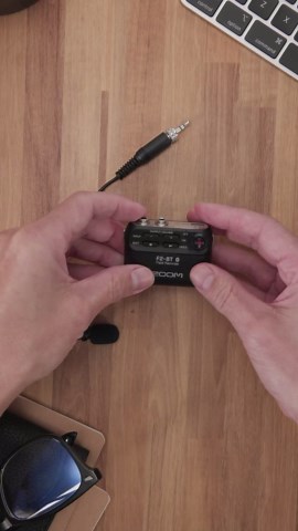 Zoom F2 Field Recorder with Lavalier Microphone and Bluetooth Control