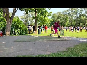 Silver Lätt - slow motion Disc Golf forehand drive - European Open 2022- Hole 2, Round 2