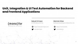 Unit, Integration & UI Test Automation for Backend and Frontend Applications