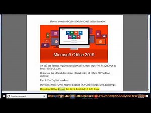 Download Official Office 2019 offline installer (Microsoft Office 2019 IMG Download)