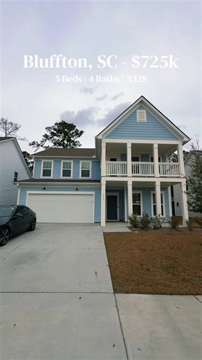 Stunning Bluffton Home with 5 Bedrooms Available Now