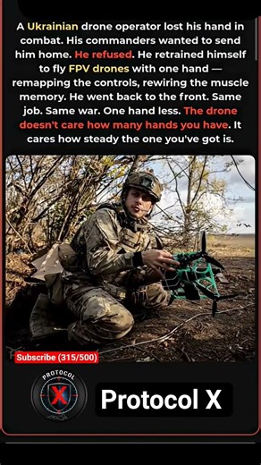 The One Hand Ukranian Drone Soldier 🇺🇦💥