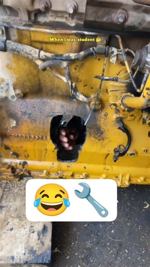 when I was new student with machanic 😊 #enginiring #shortvideo #machine #restoration #carcomponent