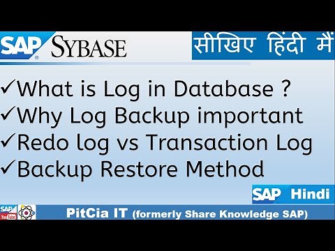 How to take transaction log backup in SAP Sybase Configuration | SE04 | PitCia IT SAP