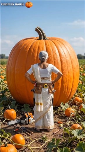 I Found a Giant Pumpkin Turning Into Cat Luxury House 😻🎃🏠 | Survival House Step by Step”86 #short