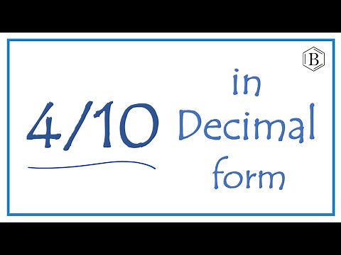 4/10 as a Decimal