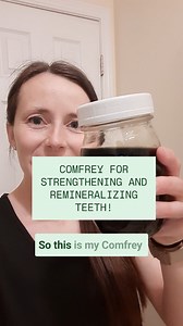 🌿 I love Comfrey for healing bones and healing wounds! It's truly impressive how fast it can work on topical concerns such as rashes, bruises, minor scrapes, etc! 🌿 Since teeth are bones, Comfrey is an excellent option to add to your oral health care routine to support strong teeth, mineralized teeth, and even healthy mouth bacteria. Comfrey is not a replacement for brushing or seeing a dentist, of course, but it can certainly do wonders to support a healthy oral care routine! 🌿 Comfrey is on