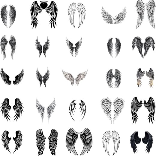 Angel Wings PNG Bundle, Heavenly Wings Clipart Pack, Spiritual Sublimation Designs, Printable Digital Download - Etsy