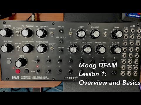 Moog DFAM percussion synthesizer tutorial Lesson 1: Overview and Basics