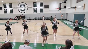 Catch our cheerleading team in action, showcasing their skills and spirit in their stunning new uniforms! 💥📣 Don't miss the energy, the excitement, and the passion! | Oklahoma School for the Deaf
