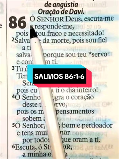 SALMOS 86:1-6#PalavraViVa