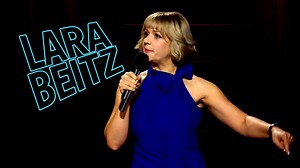 Standup comedian Lara Bietz entertains the Stage 56 audience with jokes about her journey of losing 40 pounds and recalls a first date with a guy who has a special relationship with eggs. | The Late Late Show with James Corden
