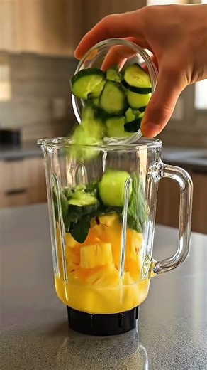 Pineapple Mint Detox Drink Recipe for Digestion & Wellness #shorts