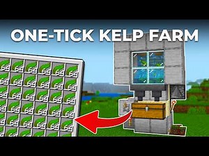 Best Zero-Tick Automatic Kelp Farm in Minecraft Bedrock 26.1 (Tutorial)