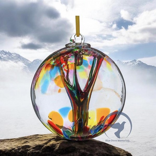Hand-blown Glass Tree of Remembrance Ornament: Memorial Keepsake With Poem - Etsy