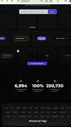 Free open source UI elements for any project #webdev #uidesign #frontend #codingtips #developers