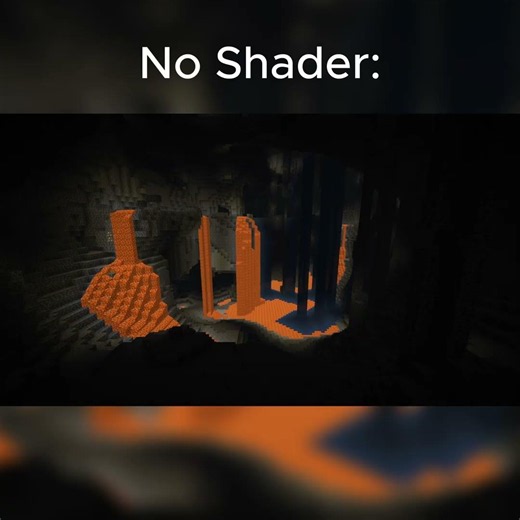 Shaders Vs No Shaders In Minecraft #shaders #minecraft