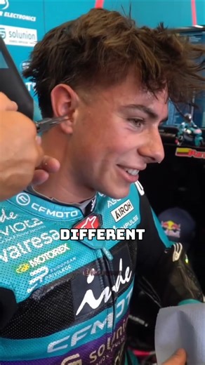 They’re not hurting him they’re trying to pull out earplugs stuck after the race. 🏁