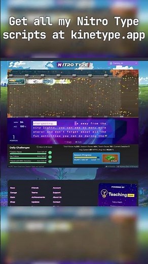 INSANE Theme on Nitro Type #nitrotype #speedrun #shorts