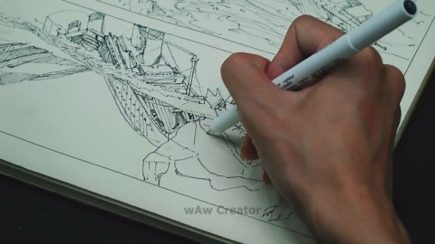 Iceberg Godzilla took down Titanic diorama / resin art / Waw creator