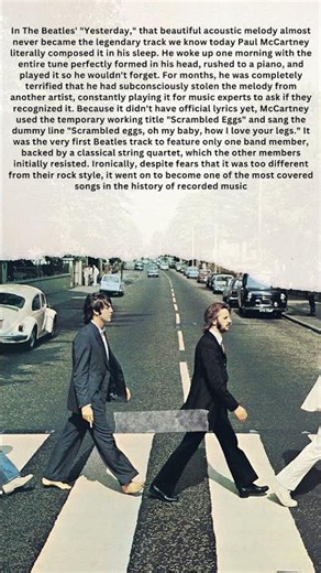 The Beatles song that was originally about scrambled eggs... 🍳🎸 #beatles