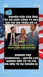🎭 DINNER FOR SCHMUCKS – QUYỀN LỰC KHÔNG ĐẾN TỪ TỰ TIN, MÀ ĐẾN TỪ SỰ CHUẨN BỊ 🎭 🧠♟️ Hầu hết mọi người bước vào một căn phòng với mong muốn gây ấn tượng. Nhân vật trong phân cảnh này của Dinner for Schmucks thì khác. Anh ta bước vào khi đã hiểu rõ cuộc chơi. 📌 Sự chuyển dịch quyền lực không đến từ: Nói hay Tỏ ra thông minh Hay cố gắng bán bản thân 👉 Nó đến từ sự chuẩn bị. Anh ta: Quan sát kỹ Tìm hiểu người đối diện thực sự quan tâm điều gì Mang đến ngữ cảnh, không mang theo ồn ào Không pitch 