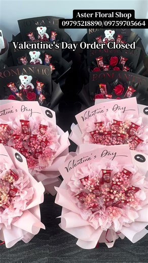 Vday မရောက်ခင် ပေးရမယ့် ပိုင်ရှင်ရှိပြီးသား ချောကလက်ပန်းစည်း အော်ဒါလေးတွေပါ🥰 Valentine’s Day အထိကတော့ ပန်းအော်ဒါများ ပြည့်သွားပါပြီ 🌹 အော်ဒါအသစ်တွေ ထပ်လက်မခံတော့ပါဘူးရှင့်‼️ Page တွေ Viber တွေမှာ စာမပြန်အားတော့တာမို့ နားလည်ပေးကြပါရှင့်🙆🏻‍♀️ အားပေးမှုအတွက် ကျေးဇူးအများကြီးတင်ပါတယ်♥️ Aster Floral Shop 🏠 No. 32, Khayae Pin Road, 2/B Block, Mingaladon Township, Yangon (ခရေပင်လမ်းမပေါ် / ရာသက်ပန်မှတ်တိုင်) 📍Google Map - https://maps.app.goo.gl/vMU1tqwzJPYWRPdF6?g_st=ipc ☎️ 09759705664/ 09 79 52