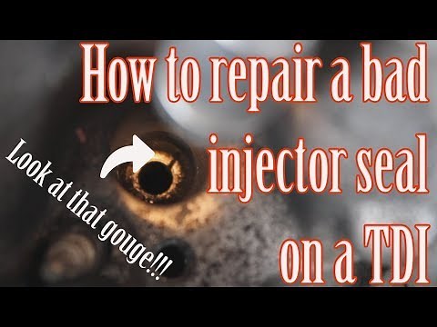 How to repair a bad injector seal on a TDI
