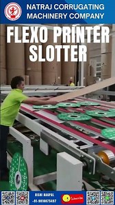 High-Speed Flexo Printer Slotter Machine for Corrugated Boxes | Natraj Corrugation Line