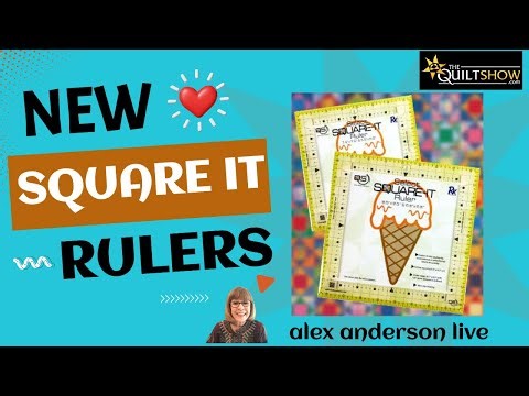 Alex Anderson LIVE - Square It Ruler by Quilters Select