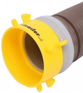 Camco Revolution RV Sewer Hose Extension w/ Swivel Bayonet and Lug Fittings - Brown - 10' Long Camco