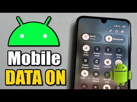 How to Turn OFF or ON Mobile Data on Android - Quick Settings