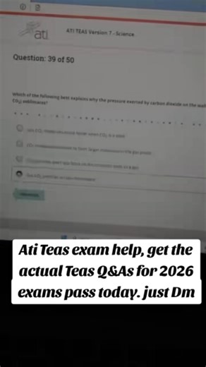 Betty GED TEAS📚 on Instagram: "From the exam, I prepared ATI TEAS study guide pdf with actual questions and answers. Comment help or DM to get it💯✅ I can also help with the exam🥰"