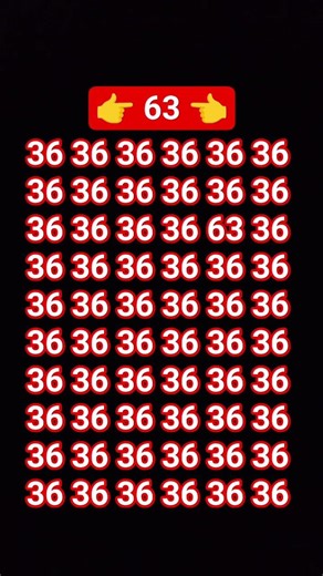 🔥 36 की भीड़ में 63 को ढूँढो — Roshan Number Game Challenge ⚡ | Mind Test Game