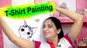 1.2K views · 44 reactions | how to paint t-shirt at home with acrylic paint - cat kitten fabric painting #painting #painting #fabricpainting #fashion #fashionista #fashionstyle #acrylicpainting | Fabric Creations | Facebook