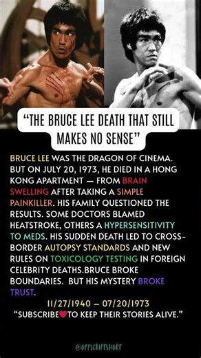 “Bruce Lee’s Death Triggered Global Autopsy Reform”