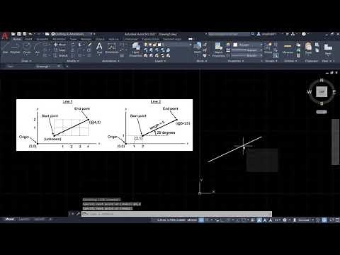 AutoCAD 2021 Tutorial: Relative coordinates