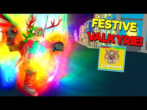 We Unlock The INSANE Festive Valkyrie Transformation... (ROBLOX SUPER POWER FIGHTING SIMULATOR)