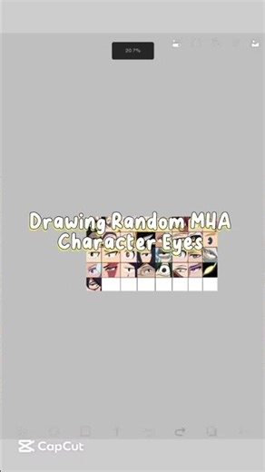 Drawing Random Mha Character Eyes 👀! #mha