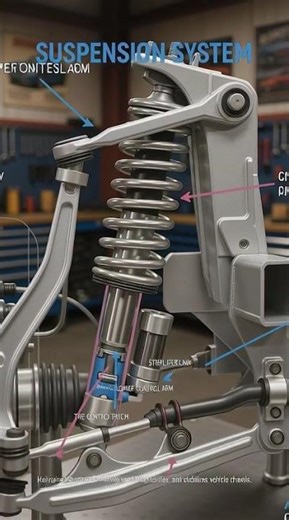 🚗 Suspension System Working Explained Simply!